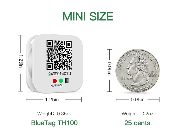 BlueTag T100/TH100 Bluetooth Temperature Humidity Data Logger