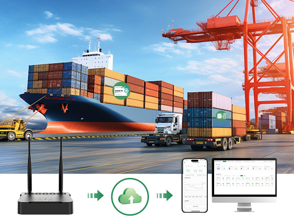 G1000 4G/WiFi/LAN Bluetooth Gateway for for Supply Chain Management Temperature Monitoring