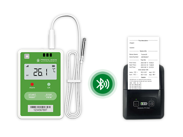 Fresh Tracker 20 Ultra-compact 4G Real-time Data Logger for Medical Transport, Especially with Thermal Boxes, etc.