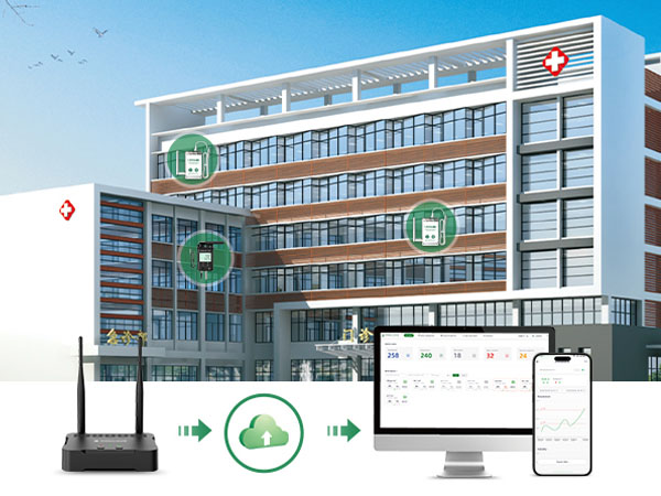 G2000 4G/WiFi/LAN LoRa Gateway for Real-time Temperature Monitoring of Large-area Storage