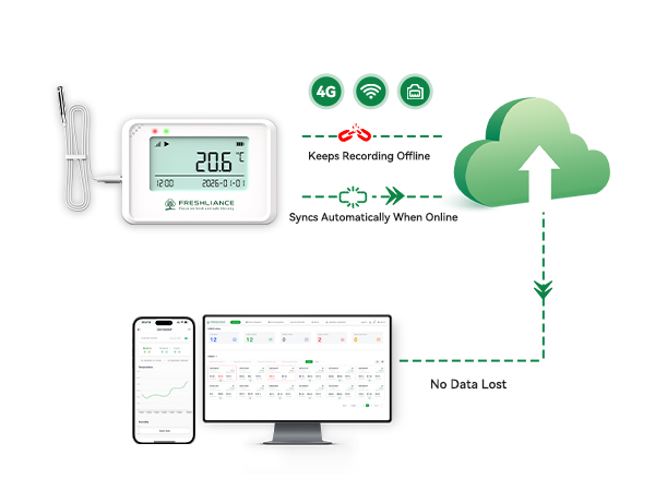 COEUS Mini Real-Time Temperature and Humidity Data Logger